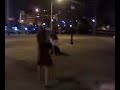 dude gets knocked out after talkin shit