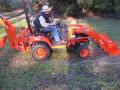 Gavin & Grandpaw on the Kubota