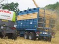 harvesting barley with a maize header