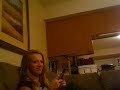 dad walks in the living room and scares becky and stacey