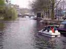 Kate Nash in waterbike, Amsterdam