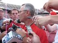 Jim Tressel at the Evening Open Practice.