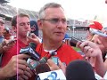 Jim Tressel at the Evening Open Practice.