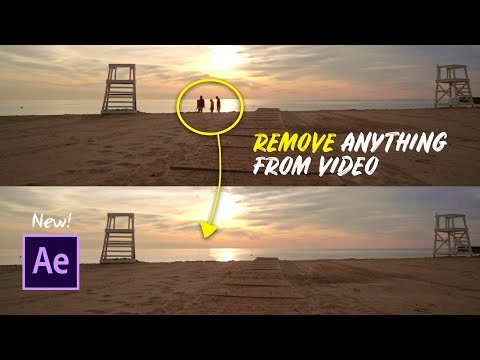 New in Adobe After Effects! Remove Anything from Video with Content Aware Fill (April 2019)