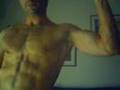 Biceps Triceps flexing and veiny forearms