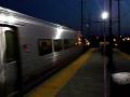 NJ Transit Train 7248 departs Woodbridge, Thanksgiving Day 2008