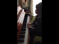 Ruben plays jingle bells on piano 2015