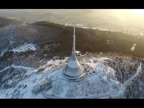 Либерец/Йештед с высоты птичьего полета
