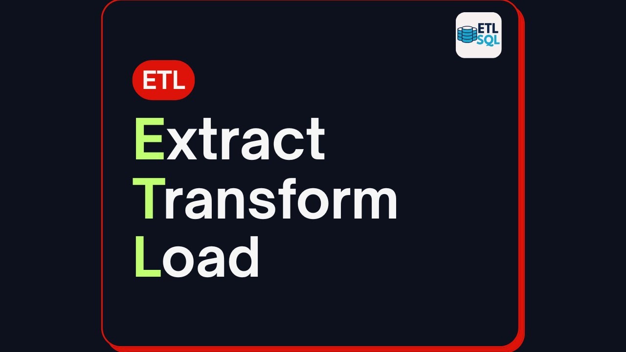ETL - Extract Transform Load | Summary of all the key concepts in building ETL Pipeline