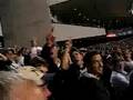 Red Sox fan ventures though Yankee Stadium bleachers