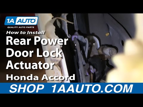 How To Install Replace Rear Power Door Lock Actuator Honda Accord 94-97 1AAuto.com