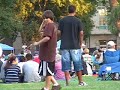this vid is more like a slice of surburbia with a soundtrack by tcheka than a straight-on music vid of tcheka.  i don't like being obvious about my filmmaking so i put the camera on a low tripod and camped out about 100 yards from the stage - that's why the id image for this vid is a bunch of people just hanging out, watching the show.  find out more about tcheka at   http://www.afropop.org/explore/artist_info/id/1227/tcheka/
