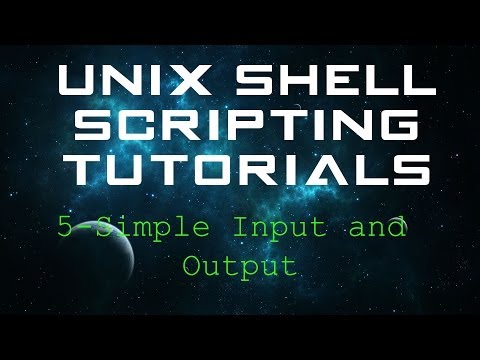 how to provide input to shell script
