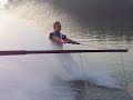 Barefoot Skiing,  Stuarts First time