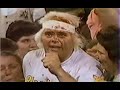 From Saturday, June 18, 1983....Perhaps the biggest moment in Portland Wrestling history as, after seven years as the most hated wrestler in Portland history, Playboy Buddy Rose turns face!   The build up to this was classic as Rose returned to Portland & needed to find a partner.   Rip Oliver was also trying  to find a new Clan member.   Rose & Oliver agreed to help each other find partners.   On June 4, 1983, Rose announces that he 