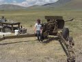 Sam shooting a 76mm cannon in Colorado on 7-14-07