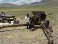 Sam shooting a 76mm cannon in Colorado on 7-14-07