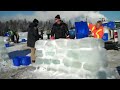 Ice Inukshuks Take Shape on Van Horne Landing 19 Dec 2009.mp4