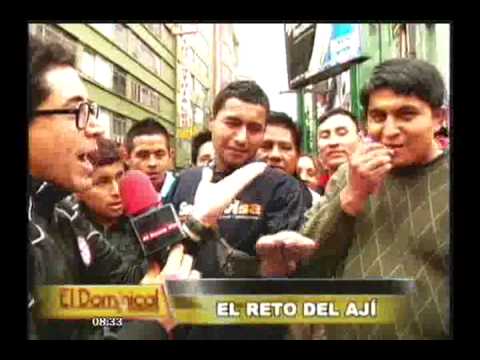 Ají - Un reto que pone a prueba la valentía de los hombres peruanos. El picante y divertido reto del ají. Ingresa a http://ptv.pe/120587 para más información Emiti...