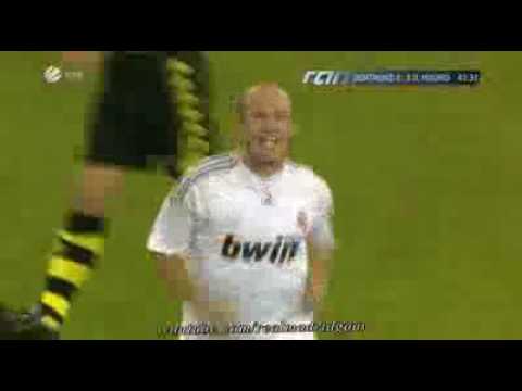 Golazo de Robben con el Real Madrid 