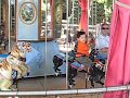 matthew on his first carrousel ride 