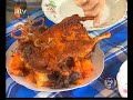 Cow Girl eat Cuy in Peru