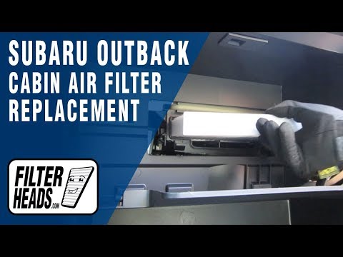 Cabin air filter replacement- Subaru Outback