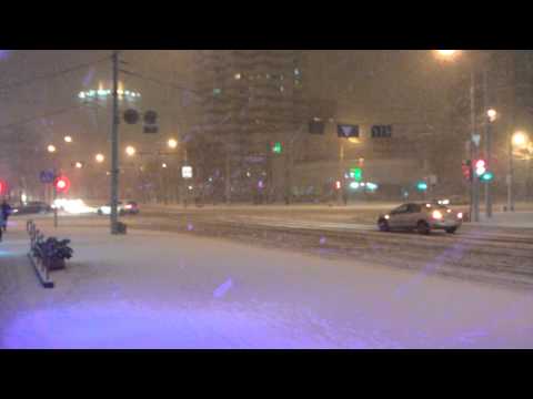 First real snow in Minsk. Winter 2011-2012