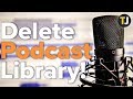 how to delete podcasts from iphone