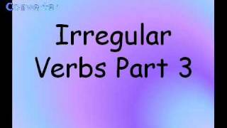 Irregular Verbs Part 3