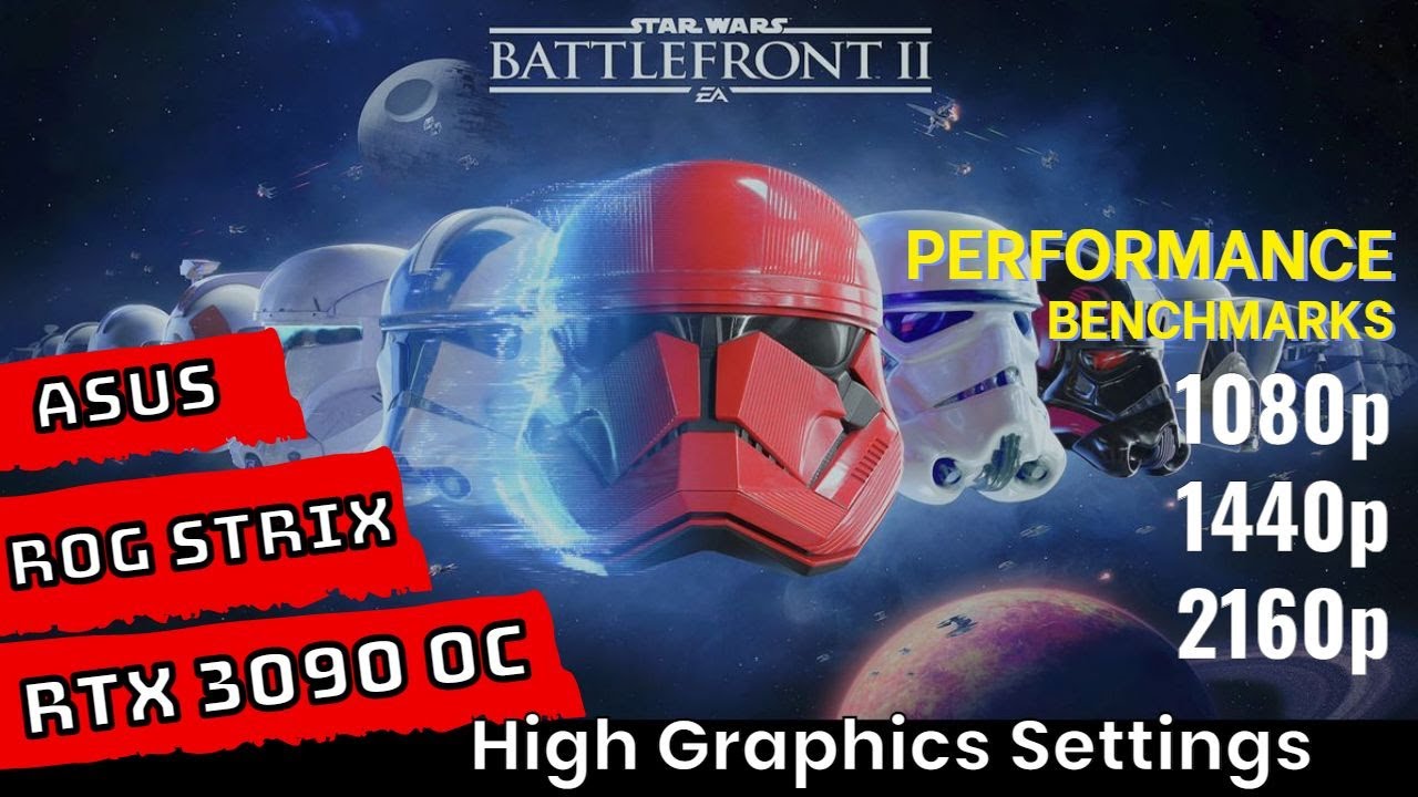 Star Wars Battlefront II RTX 3090 Benchmarks at | 1080p | 1440p | 4K | [ASUS ROG STRIX RTX 3090 OC]