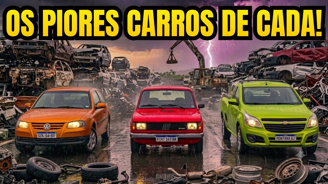 QUAL FOI O PIOR CARRO JÁ LANÇADO NO BRASIL PELA FIAT, VOLKSWAGEN E CHEVROLET?