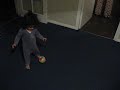 Amogh plays football
