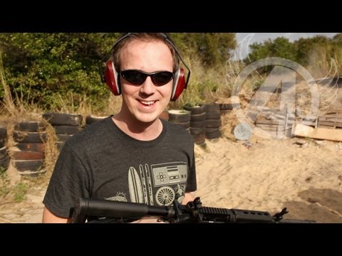with gun
