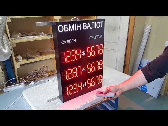 Небольшой указатель обмена валют