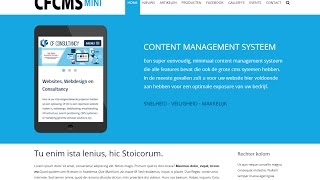 Content management systeem cfcmsmini cfcmsmini