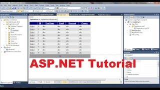 ASP.NET Tutorial 3- How To Create A Login Website - Creating Database For Website