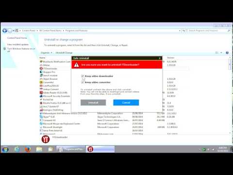 how to remove ytdownloader