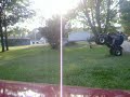 doing a wheelie