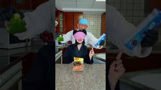 How we make mixed food ice cream challeng