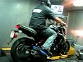 Kawasaki ER-6n Vance&Hines CS1 slip-on dyno; stock vs modded