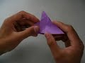 Оригами видеосхема маленькой птички часть 2