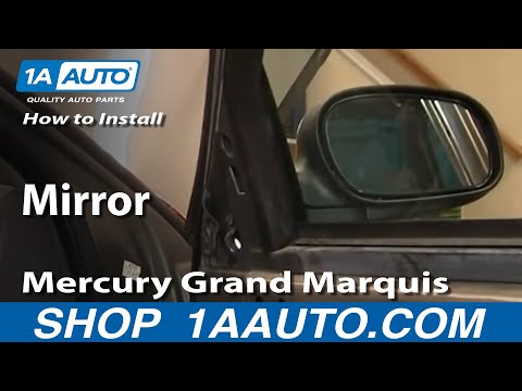 How To Install Replace Side Rear View Mirror Mercury Grand Marquis 98-11 1AAuto.com