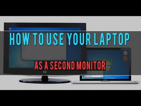 how to use a laptop as a monitor