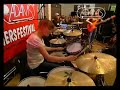 Drumclinic Isolde Lasoen tijdens het jaarlijks terugkerende Drummersfestival georganiseerd door Adams Diest.