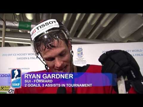 USA - SUI-USA 3-0 Post Game Comments from Gardner (SUI), Seger (SUI), Niederreiter (SUI), Vauclair (SUI) and Smith (USA)