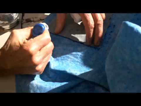 how to patch glass hole