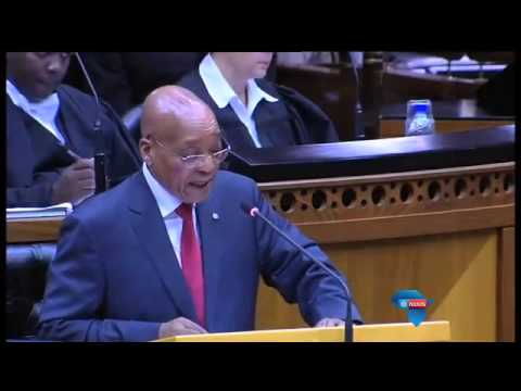 Pres. Zuma reageer op staatsrede-debat / Pres. Zuma reacts to Sona debate Pres. Zuma reageer op staatsrede-debat / Pres. Zuma reacts to Sona debate