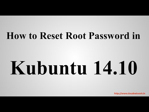 how to recover password in kubuntu