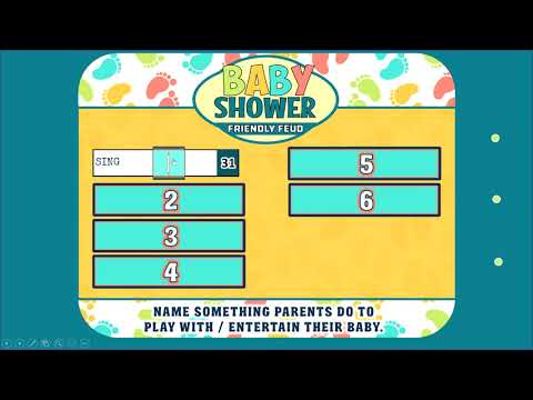 video-linktoworks-Baby Shower Friendly Feud Game